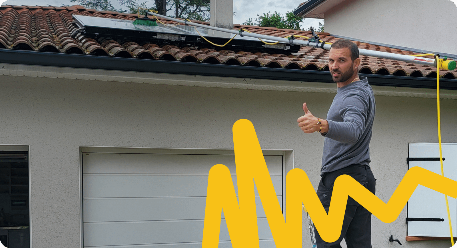 Réalisation RAFFCLEAN : nettoyage de panneaux solaires, photo 1